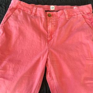 Gap slacks, girlfriend chino, salmon color